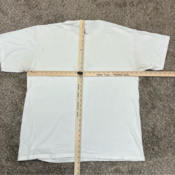 vintage Y2K jordan shirt womens XL white jump man basketball AF1 graphic tee - Picture 9 of 11
